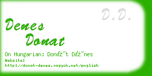 denes donat business card